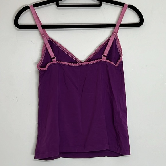 🌞 Avon purple & pink trim & straps on cami tank top with adjustable straps S - Picture 4 of 15